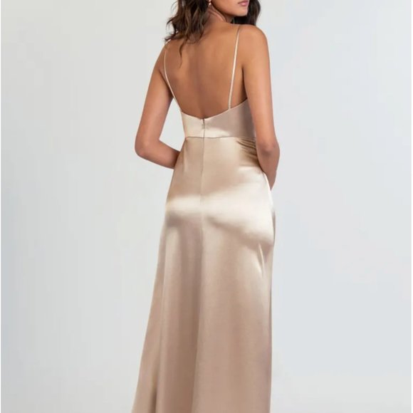 Jenny Yoo Whipped Apricot Bridesmaid Dress - Picture 3 of 8